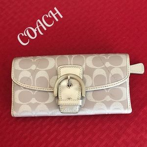 Silver Coach Wallet